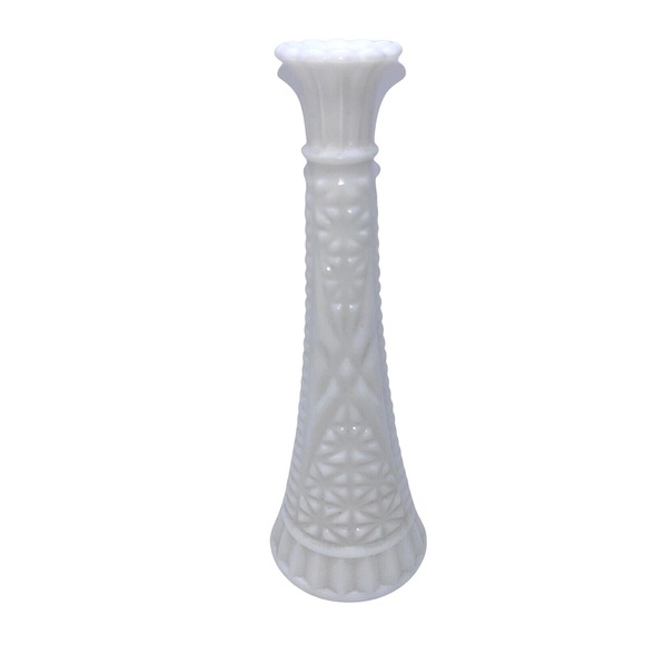 Fenton Other - Fenton White Milk Glass Hobnail Bud Vase Vintage Excellent Home Decor 9 Inch